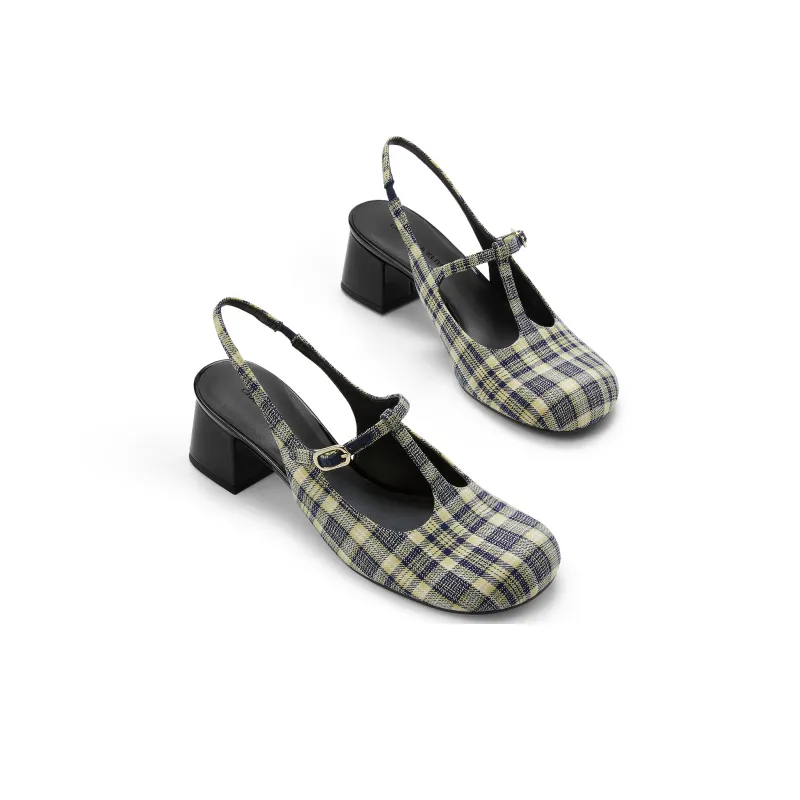 CHARLES&KEITH Small CK Mary Jane Shoes Sandal 4.6cm Women's Multicolor-14