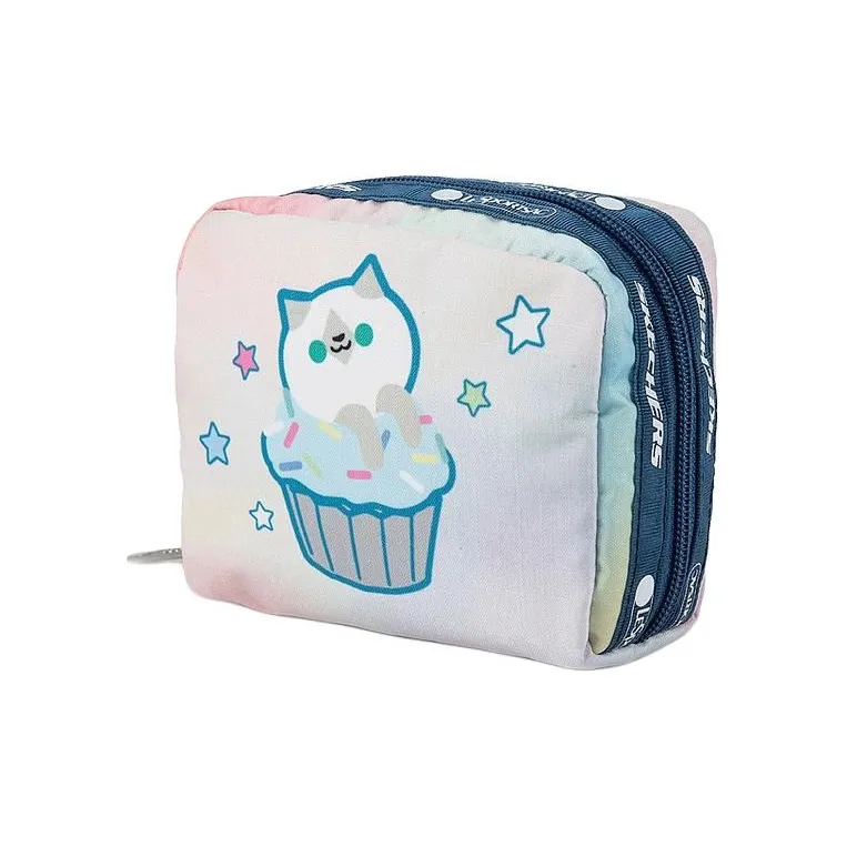 Skechers LeSportsac LeBao Shi Collaboration Fabric Clutch Coin Purse Small Size Women's Multicolor-1