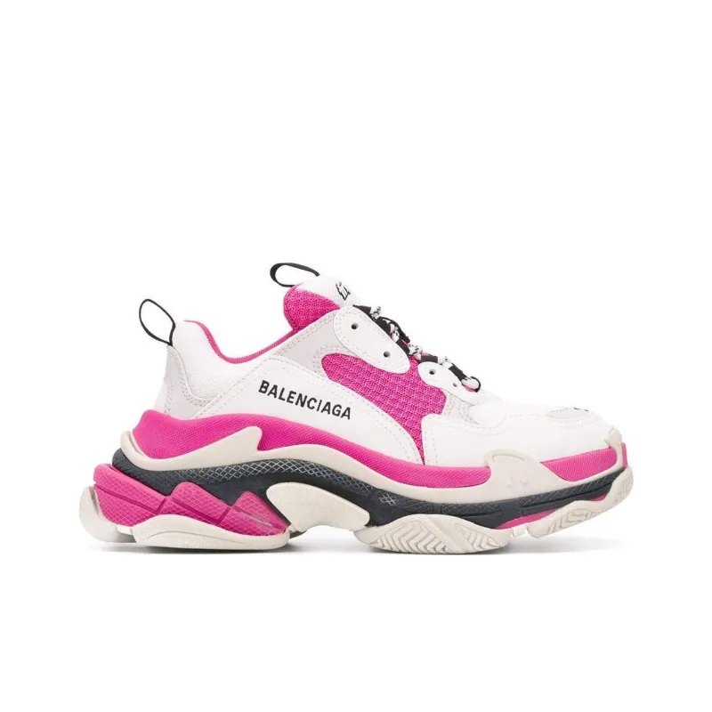 Balenciaga Triple S Pink White Women's-1
