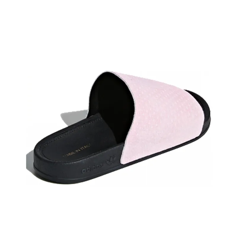 Adidas Originals Adilette Luxe 'Pink Black' Women's-2