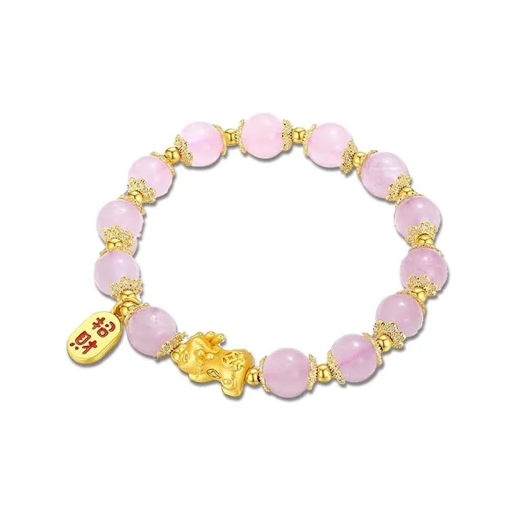 Jingleo Colored Glaze Jade Bracelets Unisex-2