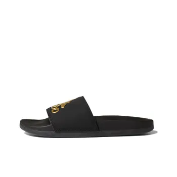Adidas Neo Adilette Comfort Gold Slippers 'Black Gold' Women's