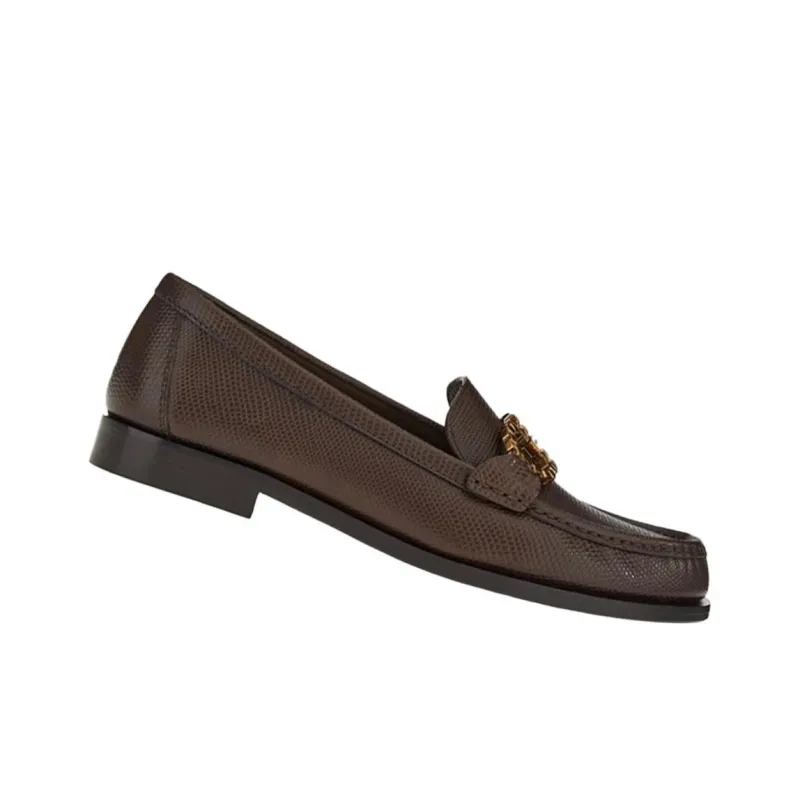 FERRAGAMO GANCINI Women's Casual Shoes Women's Brown Green-1