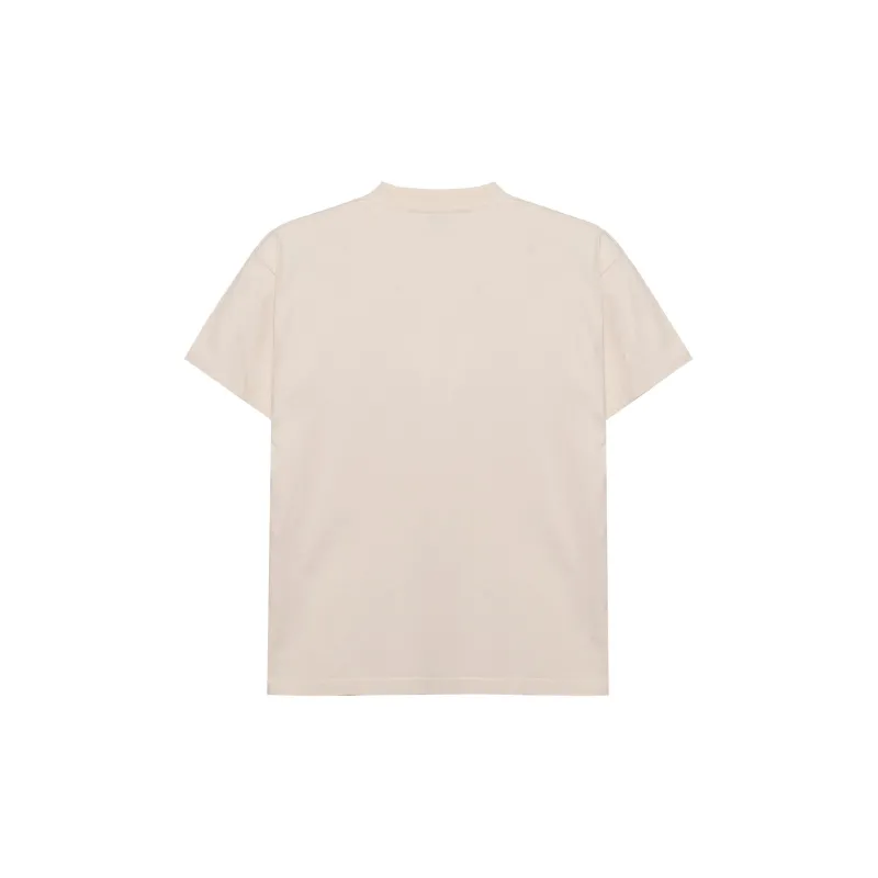 Balenciaga Drop Shoulder Sleeve T Shirt Women's Khaki-1