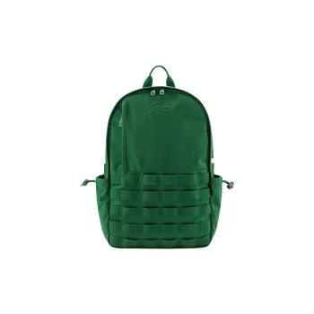 LACOSTE Polyamide Backpack Medium Size Unisex Dark Green