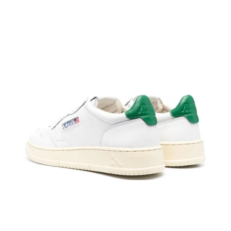 AUTRY Stylish Skateboarding Shoes Men's White Green-3