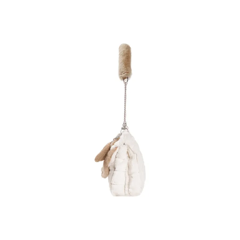 Miffy Plush Shoulder Bag Tote Bag Shopping Bag Handbag Shoulder Bag Regular Women's Ecru/Khaki-2