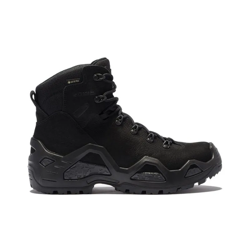 Lowa Z 6N Gtx C Cushioning, Abrasion Resistant, And Waterproof Mid Top Hiking Shoes Men's Black-1