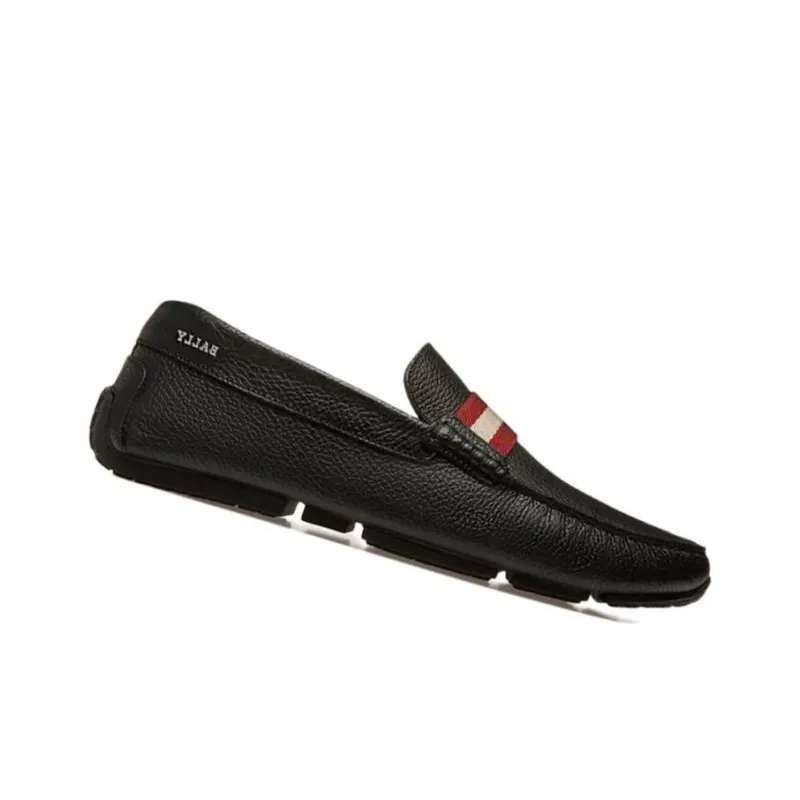 BALLY Pearce Stripe-trim Detail Loafers-1