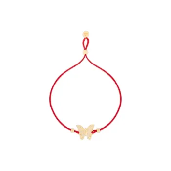 DIOR Cotton Thread, Metal Bracelets Women's Red