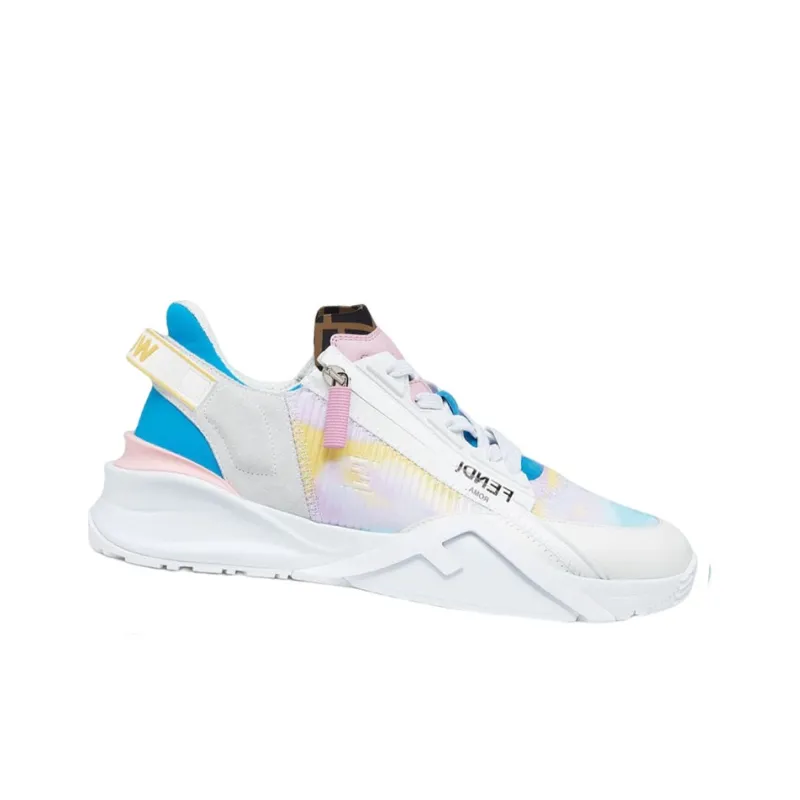 FENDI Flow Low Top White Light Blue-4