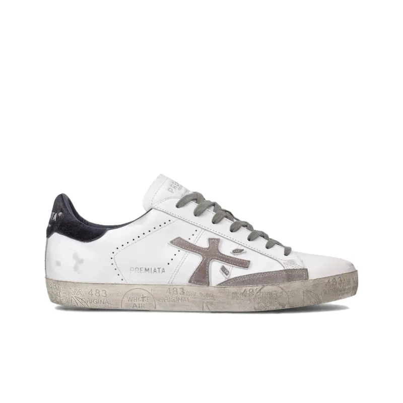 PREMIATA Steven Low-Top Skateboard Shoes Men's White-1