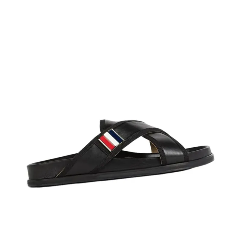 THOM BROWNE Cross-Over Flat Sandals-1