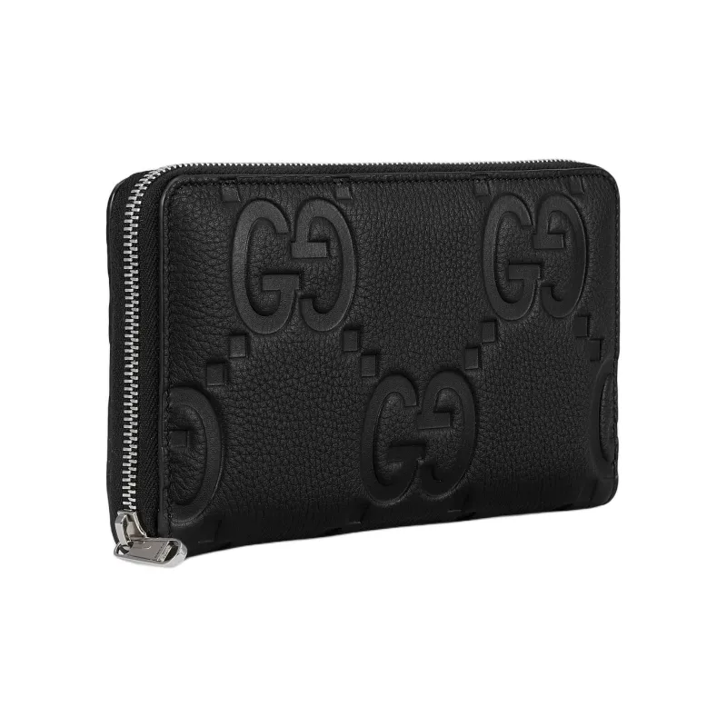 GUCCI Logo Embossed Zip-Around Wallet-1