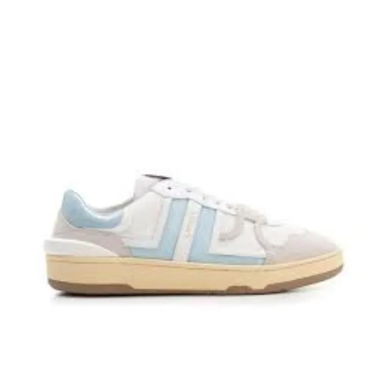 Lanvin Clay Stylish Skateboarding Shoes Men's White Blue-1