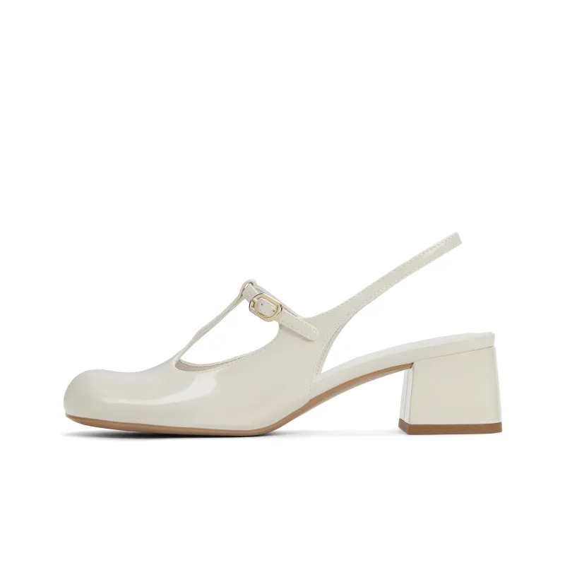 CHARLES&KEITH Small CK Mary Jane Shoes Sandal 4.6cm Women's Multicolor-4