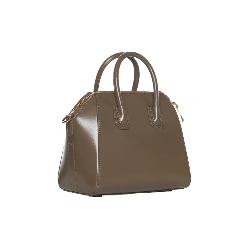 GIVENCHY Antigona Cow Leather Shoulder Bag Crossbody Bag Handbag Mini Women's Taupe-2