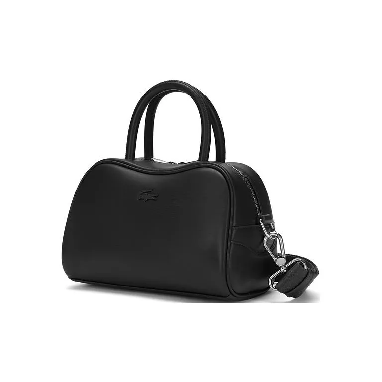 LACOSTE Blended Material One Shoulder Handbags Medium Size Women's Black-1