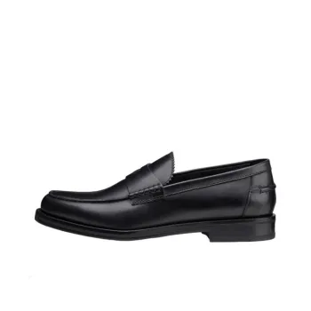 DOUCAL'S Slip-on Leather Penny Loafers