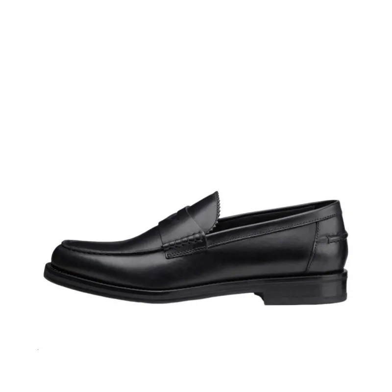 DOUCAL'S Slip-on Leather Penny Loafers-0