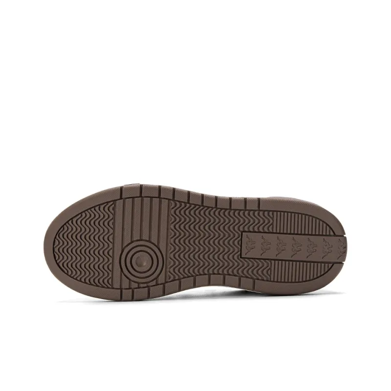 Kappa Anti-Slip And Wear-Resistant Breathable Low-Top Skateboard Shoes Unisex Light Yellow Umber/Heron Feather White-5