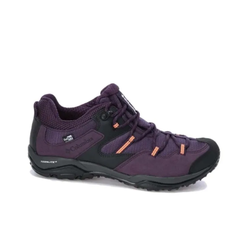 Columbia SABRE V LO OUTDRY WIDE Cushioning Slip Resistant Low Top Outdoor Shoes Women's Purple-1