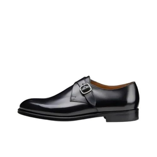 DOUCAL'S Buckle-fastening Leather Monk Shoes