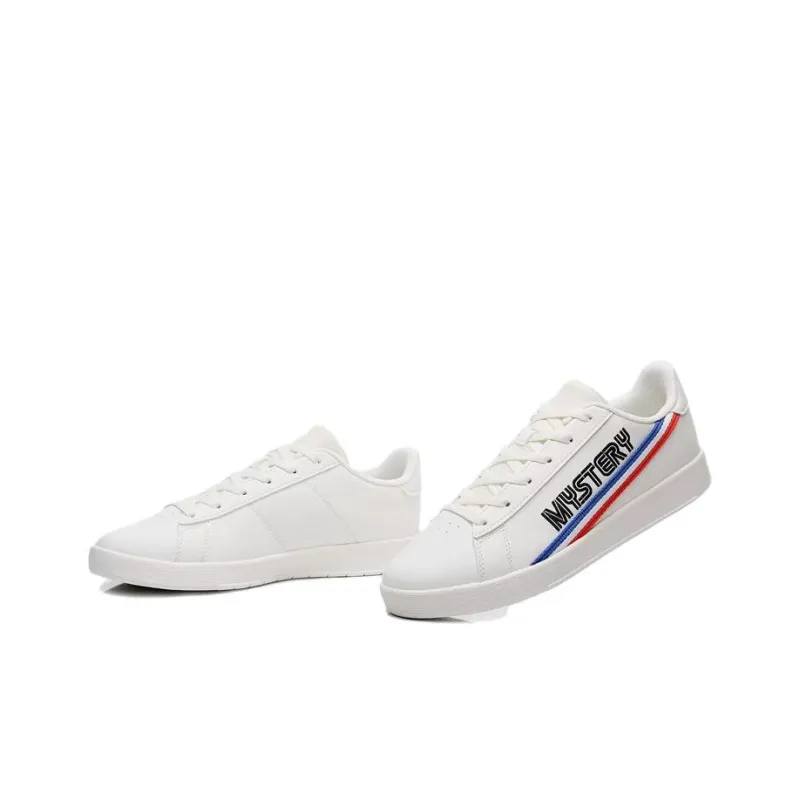 Anta Life Collection Anti-Slip Wear-Resistant Low-Top Skateboard Shoes Men's White Blue-4