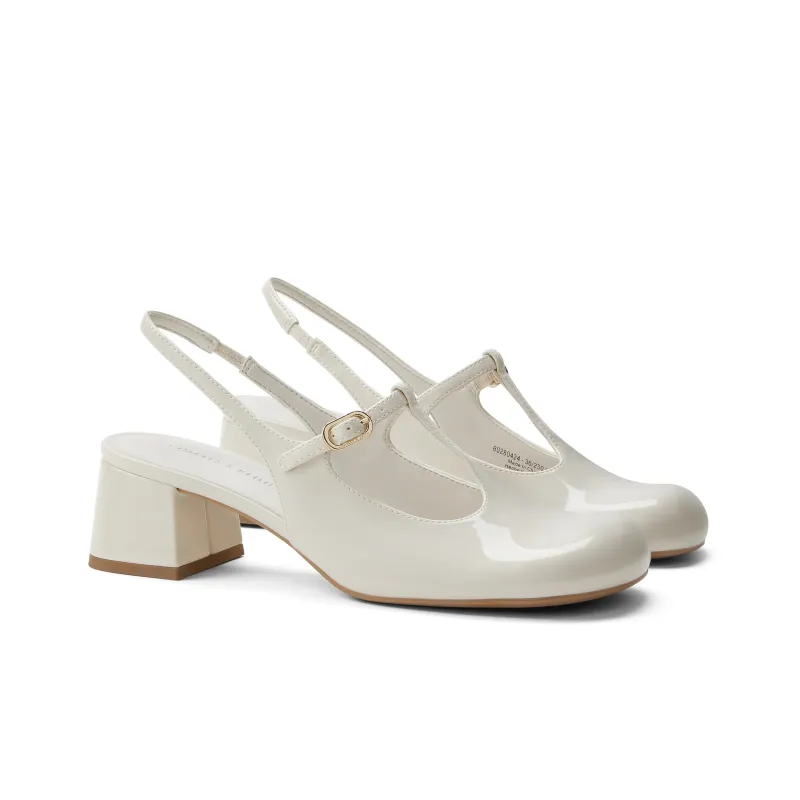 CHARLES&KEITH Small CK Mary Jane Shoes Sandal 4.6cm Women's Multicolor-5