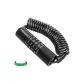 Double-Layer Alloy Lock, Black[Length 1.5m]Includes 1.2m Steel Cable Rope