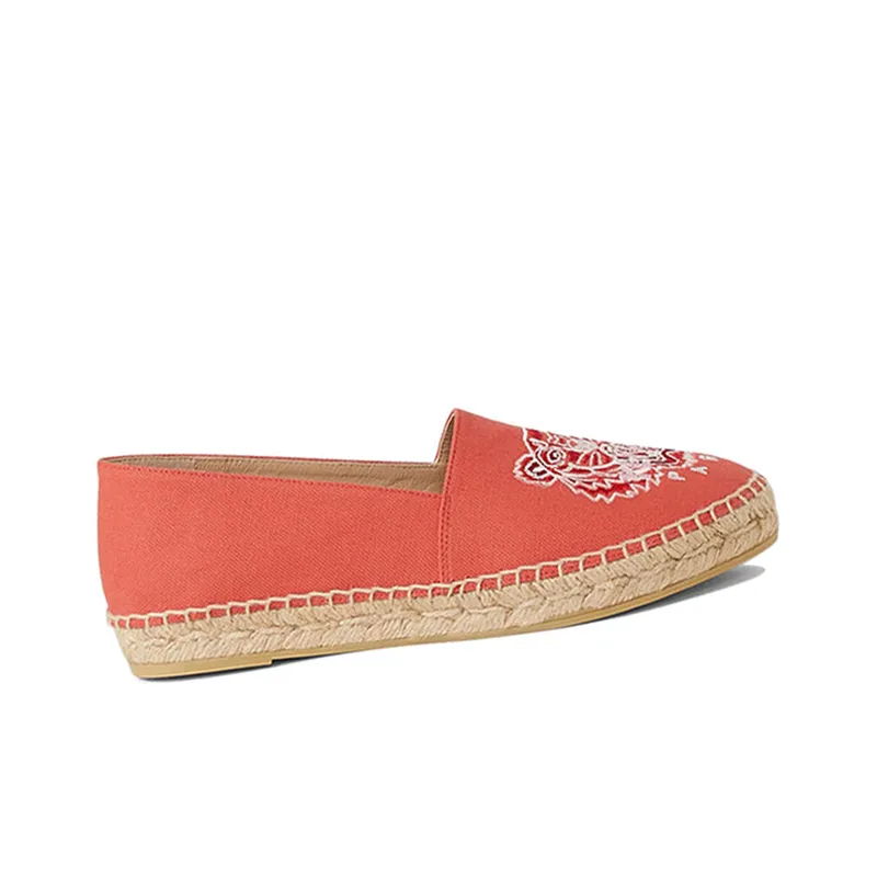 KENZO Tiger Canvas Espadrilles Women's Casual Shoes Women's Red-1