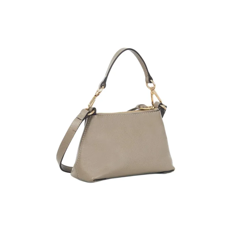 See By Chloe Leather Portable Crossbody Bag Shoulder Bag Mini Women's Gray-3