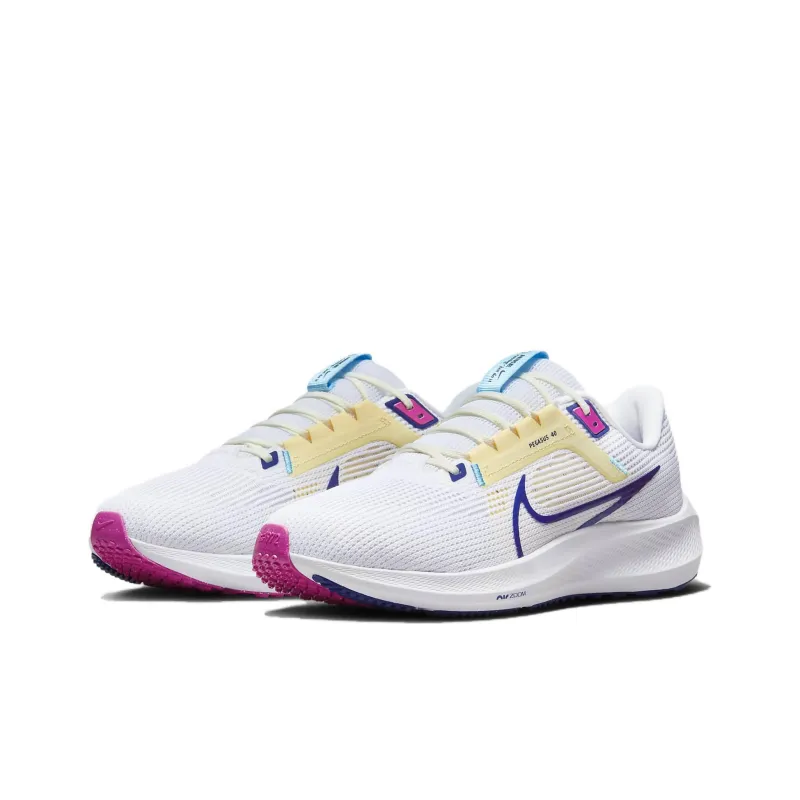Nike Air Zoom Pegasus 40 White Deep Royal Blue-2