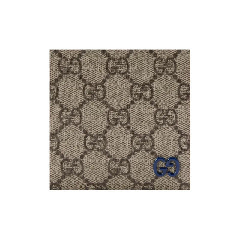 GUCCI GG Supreme Canvas Wallet Men's Beige & Ebony-5