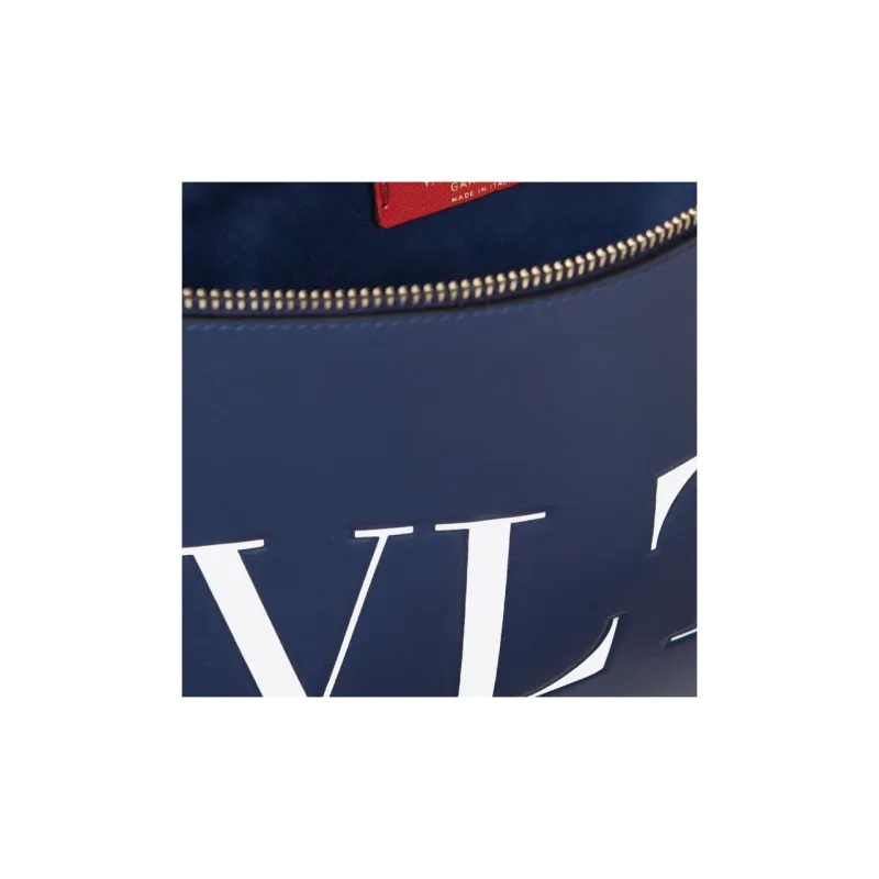 Valentino VLTN Calfskin Clutch Women's Blue-3
