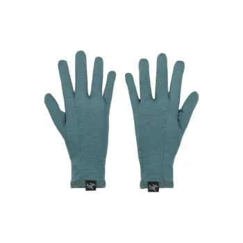 Arcteryx Merino Wool Elastane Sports Gloves Unisex Green