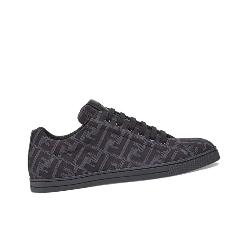 FENDI Tech Fabric Low Top Gray-1