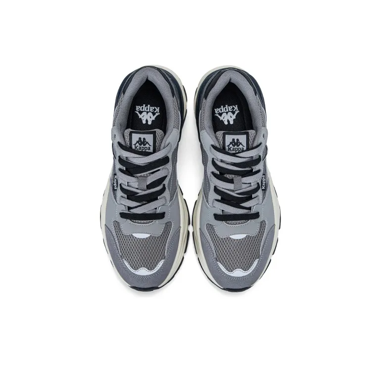 Kappa Wear-Resistant Slip-Resistant Low-Top Chunky Sneakers Men's Shark Gray/Tranquil Gray/Premium Gray-3