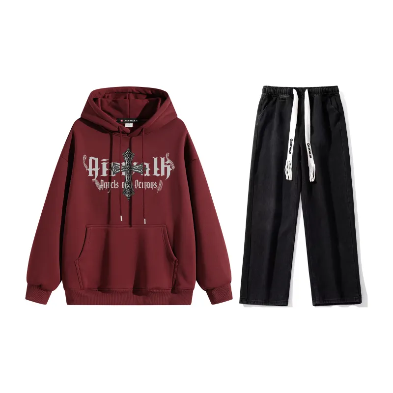 Airwalk Sweatshirt Sets Unisex-11