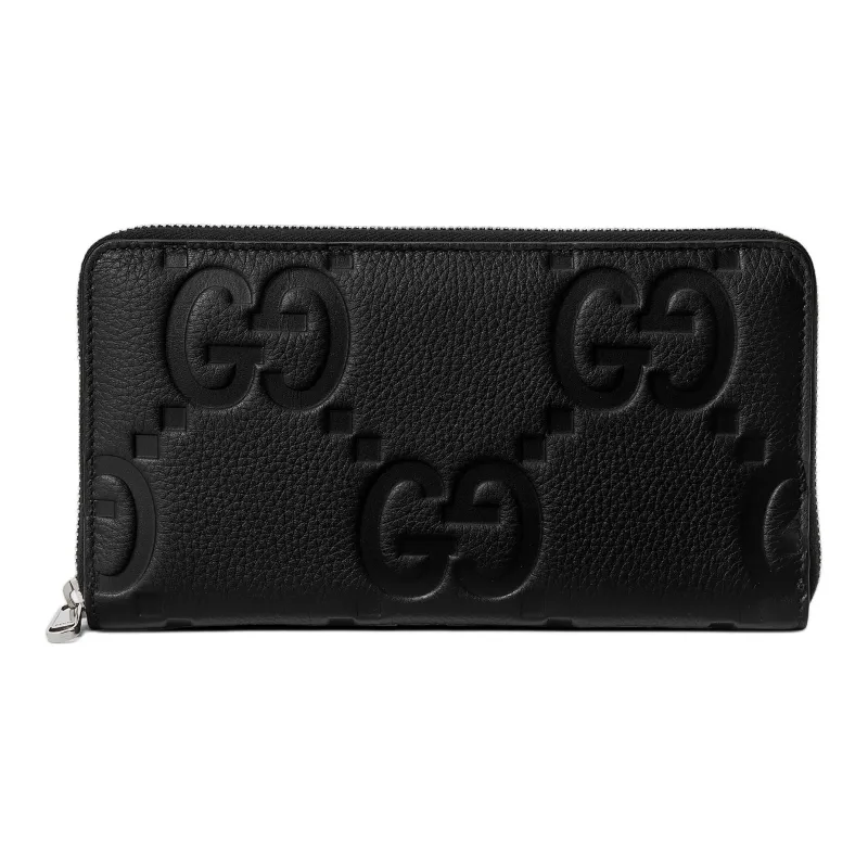 GUCCI Logo Embossed Zip-Around Wallet-0