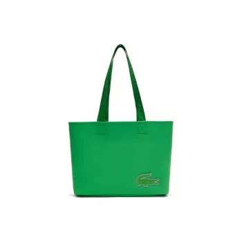LACOSTE Fabric Tote Bag Shopping Bag Handbag Shoulder Bags Women's Green