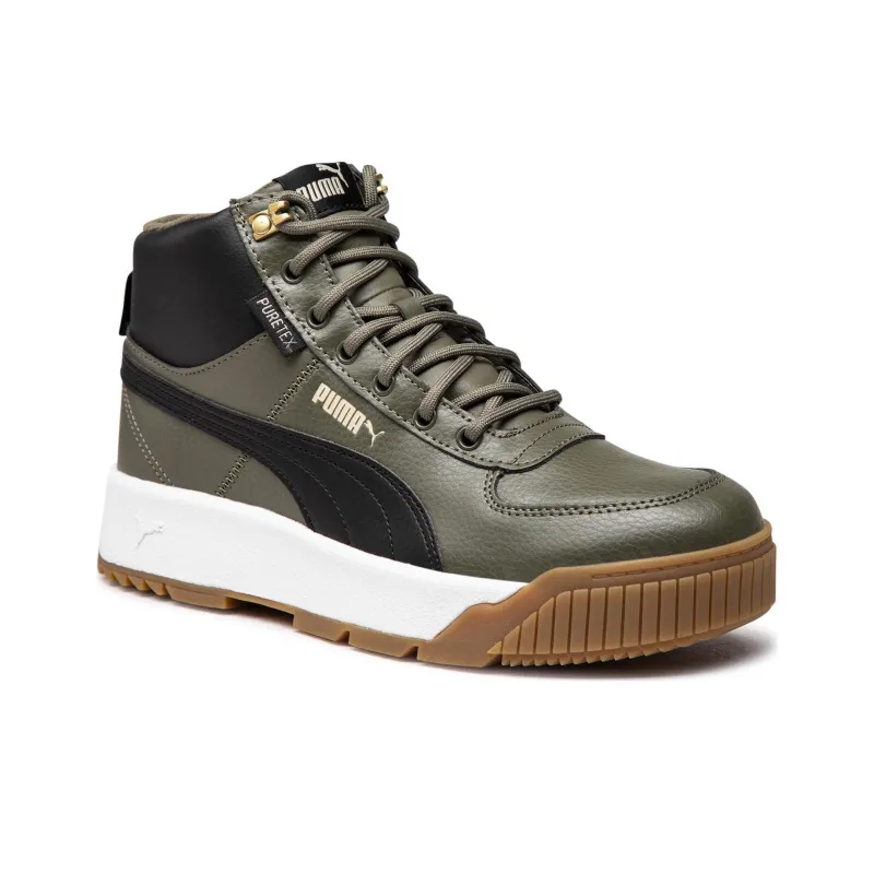 PUMA Tarrenz Sb Breathable Stay Warm Non Slip Mid Tops Casual Skateboarding Shoes Unisex Green-1