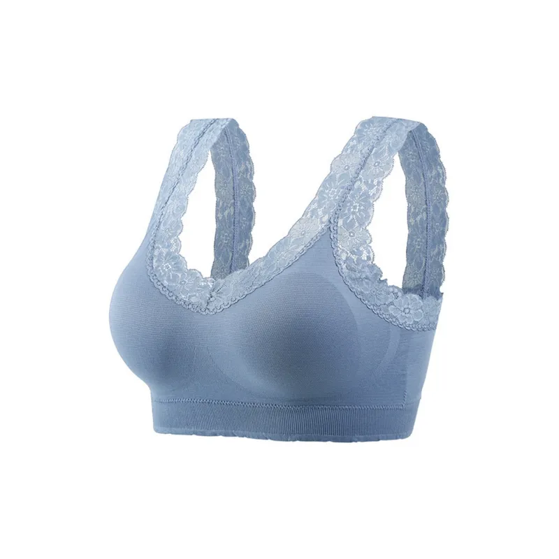 Flowers In Water Bra Women's Royal Blue-0