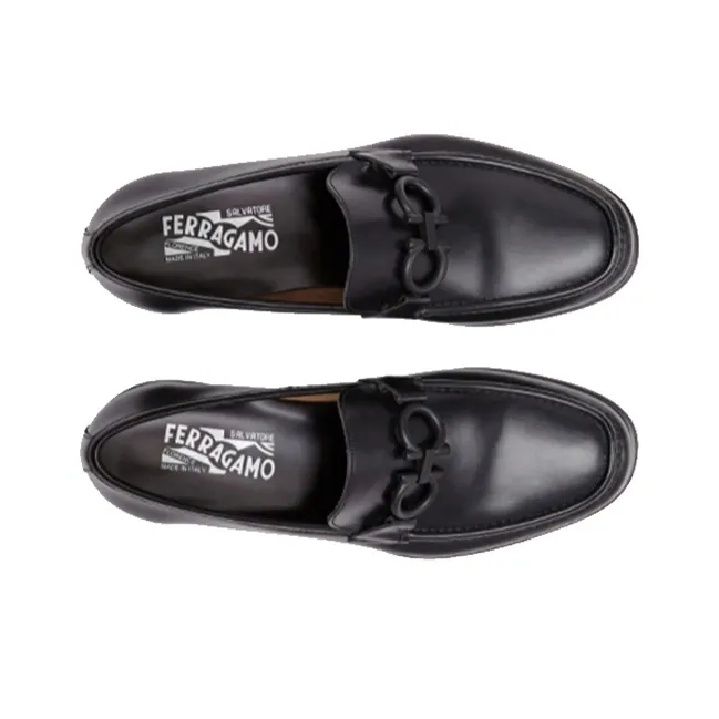 FERRAGAMO Rolo 10 Leather Loafers-3