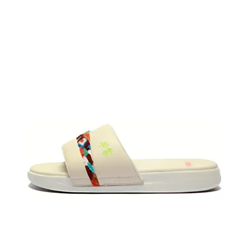 LiNing Quiet Abrasion Resistant Slide Slippers Women's Eggnog Gray