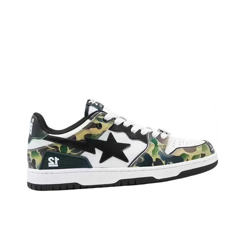 A BATHING APE SK8 China 12th Anniversary Limited Edition Stylish Skateboarding Shoes Men's Camouflage-1