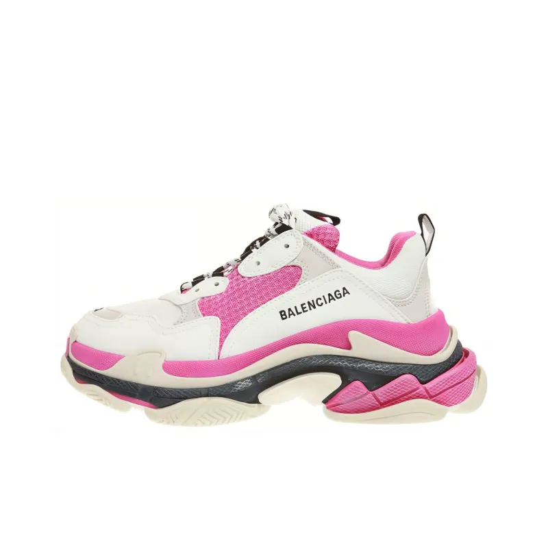 Balenciaga Triple S Pink White Women's-0