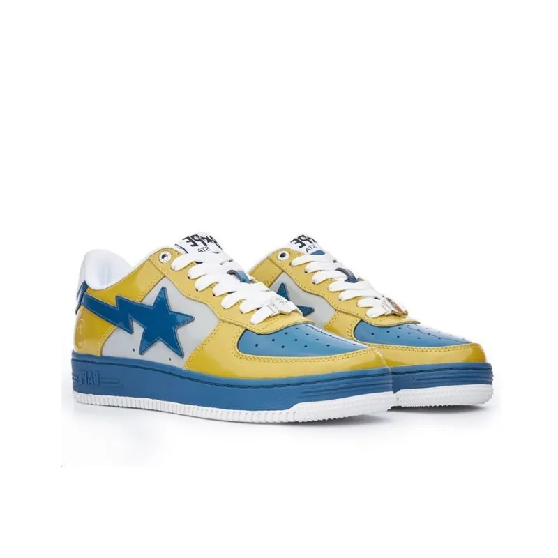 BAPE A BATHING APE Bape Sta Nostalgic Blue Yellow-3