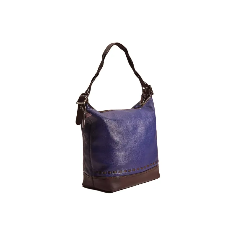 COACH Legacy Glove Tanning Handbag Shoulder Bag Large Size Women's Black With Marine Blue And Multicolor-1