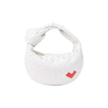 Bottega Veneta JODIE Leather Handbag Mini Women's White